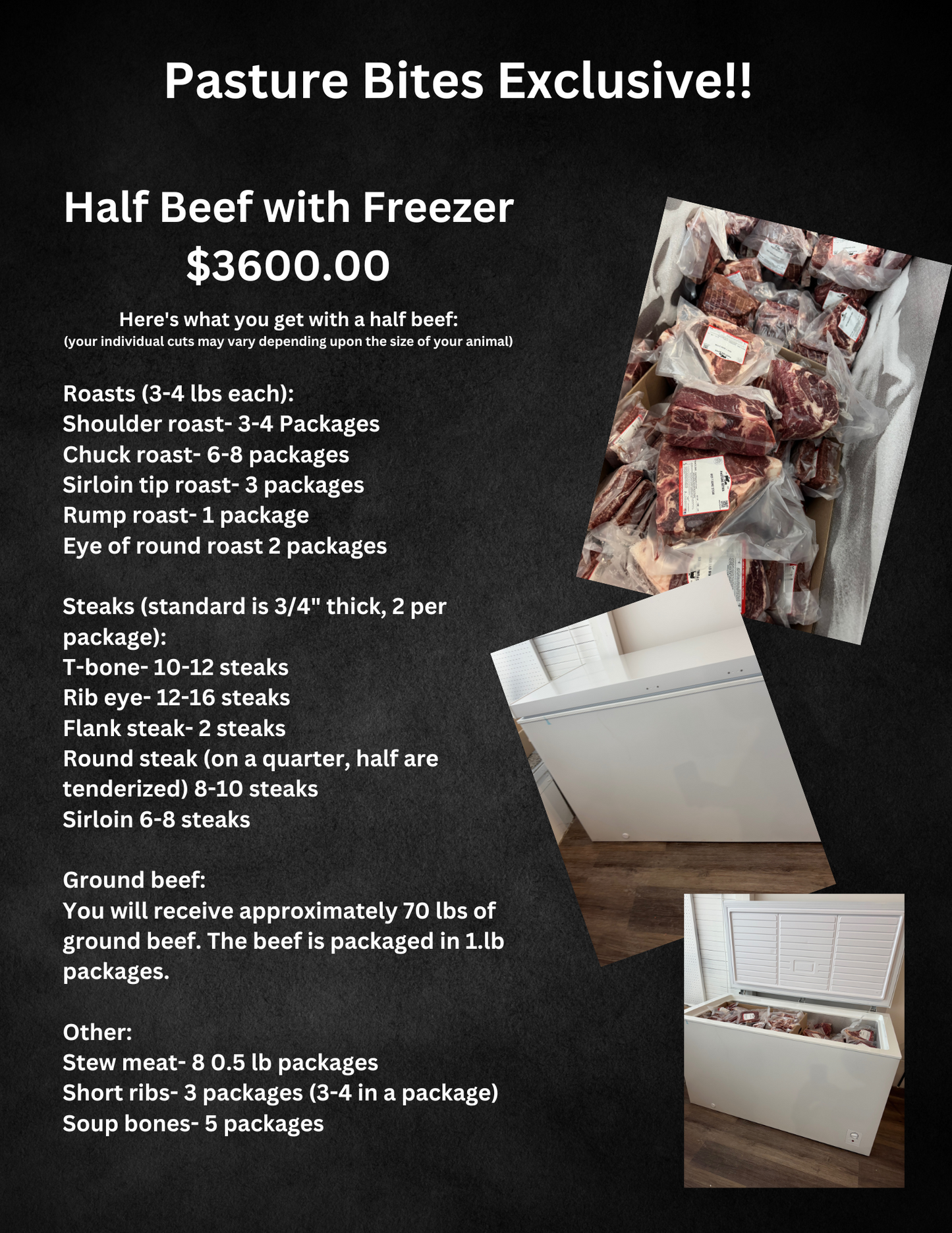 1/2 Beef with Freezer